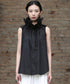 Gather Stand Collar Blouse
